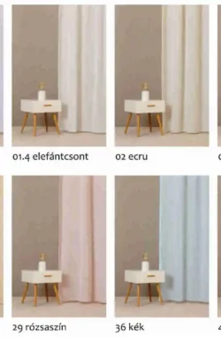 Primula fényáteresztő-függöny több színben 300 cm