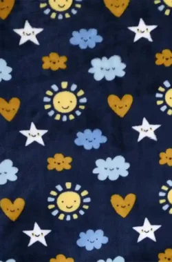 Polár plüss kétoldalas kék