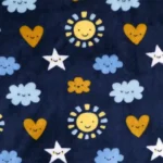 Polár plüss kétoldalas kék zoom