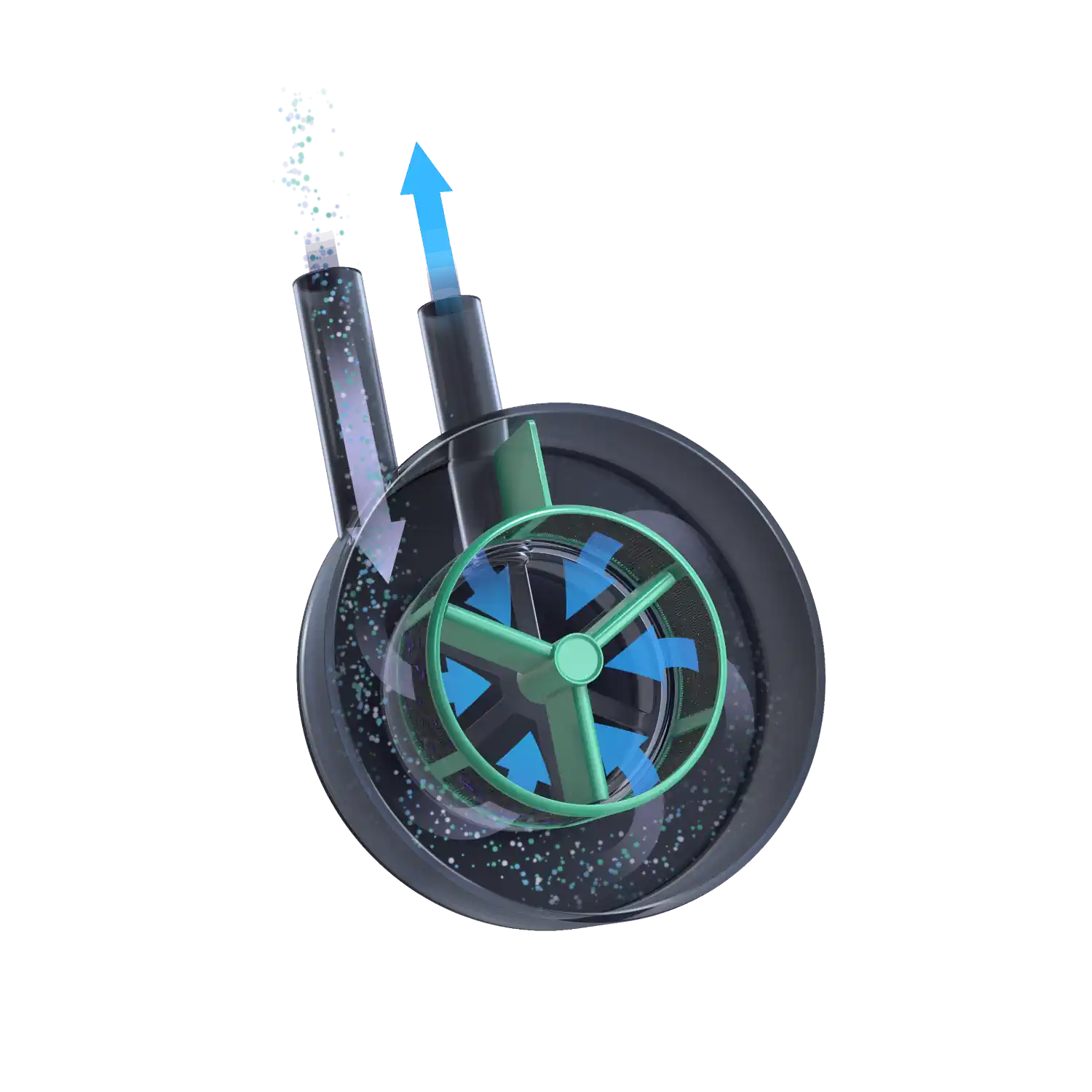 mikroműanyag szűrő - szűrés