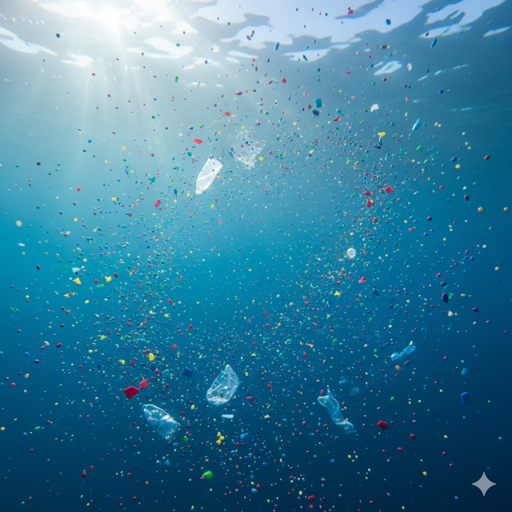 mikroműanyagok a vízben
