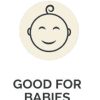 baba barát logo - good for babies