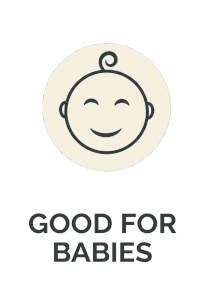 baba barát logo - good for babies